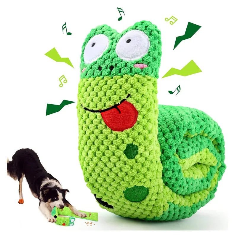 Interactive Plush Dog Puzzle Feeder Toy
