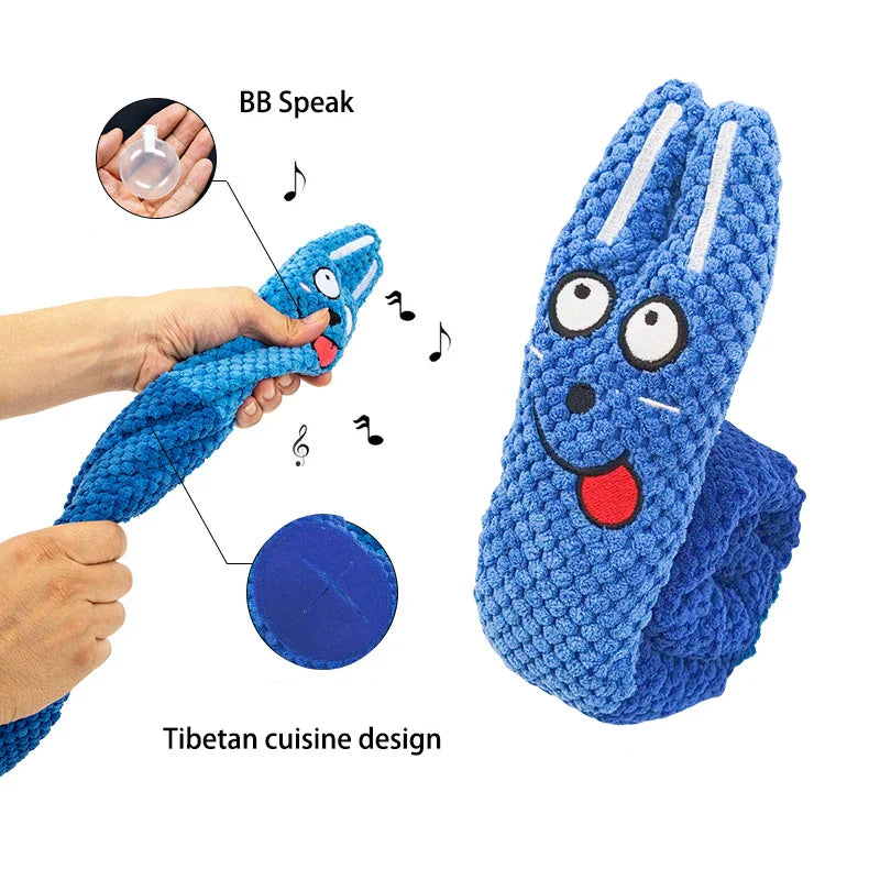 Interactive Plush Dog Puzzle Feeder Toy