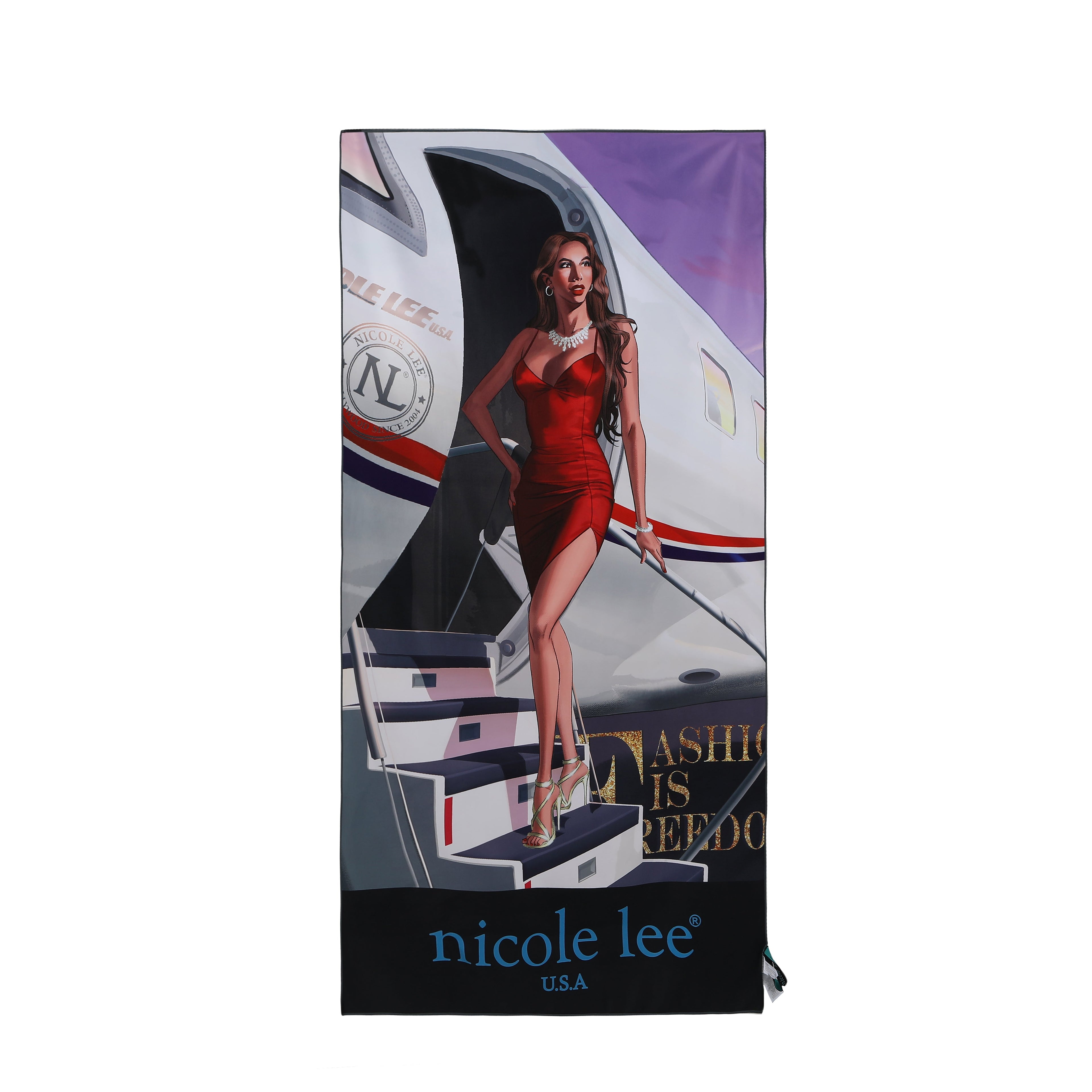 TOALLA PARA PLAYA CON ESTAMPADO-3