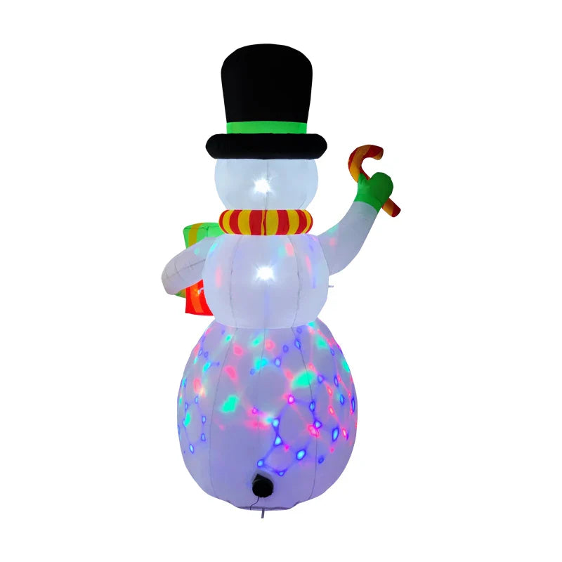 NNEOBA Christmas Inflatable Snowman with LED Lights