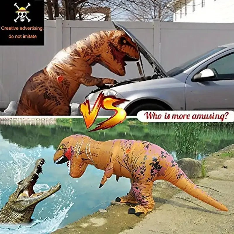 NNETM Adult T-Rex Dinosaur Inflatable Costume